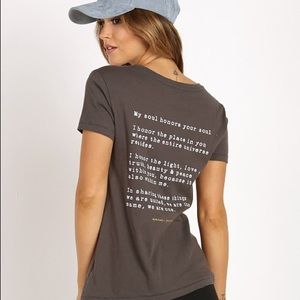 Spiritual Gangster Namaste tee size small